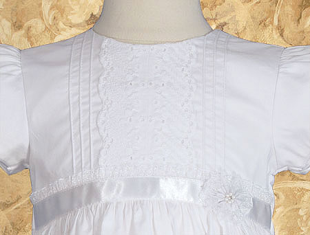 Close-up of Christening Gown Bodice