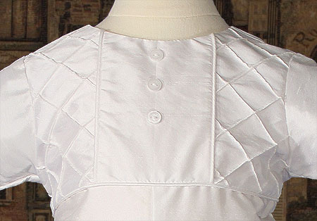 Close-up of Christening Bodice