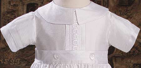 Close-up of Christening Gown Bodice