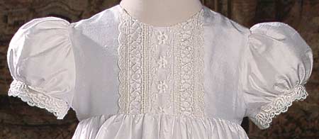 Detailed View of Christening Gown Bodice
